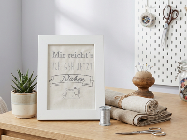 Wimpel Mir reichts ich geh jetzt nähen - ITH-Stickdatei